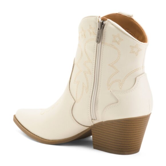 NEW INDIGO ROAD Adelo Western Booties Ivory for women 367tn - Picture 2 of 2